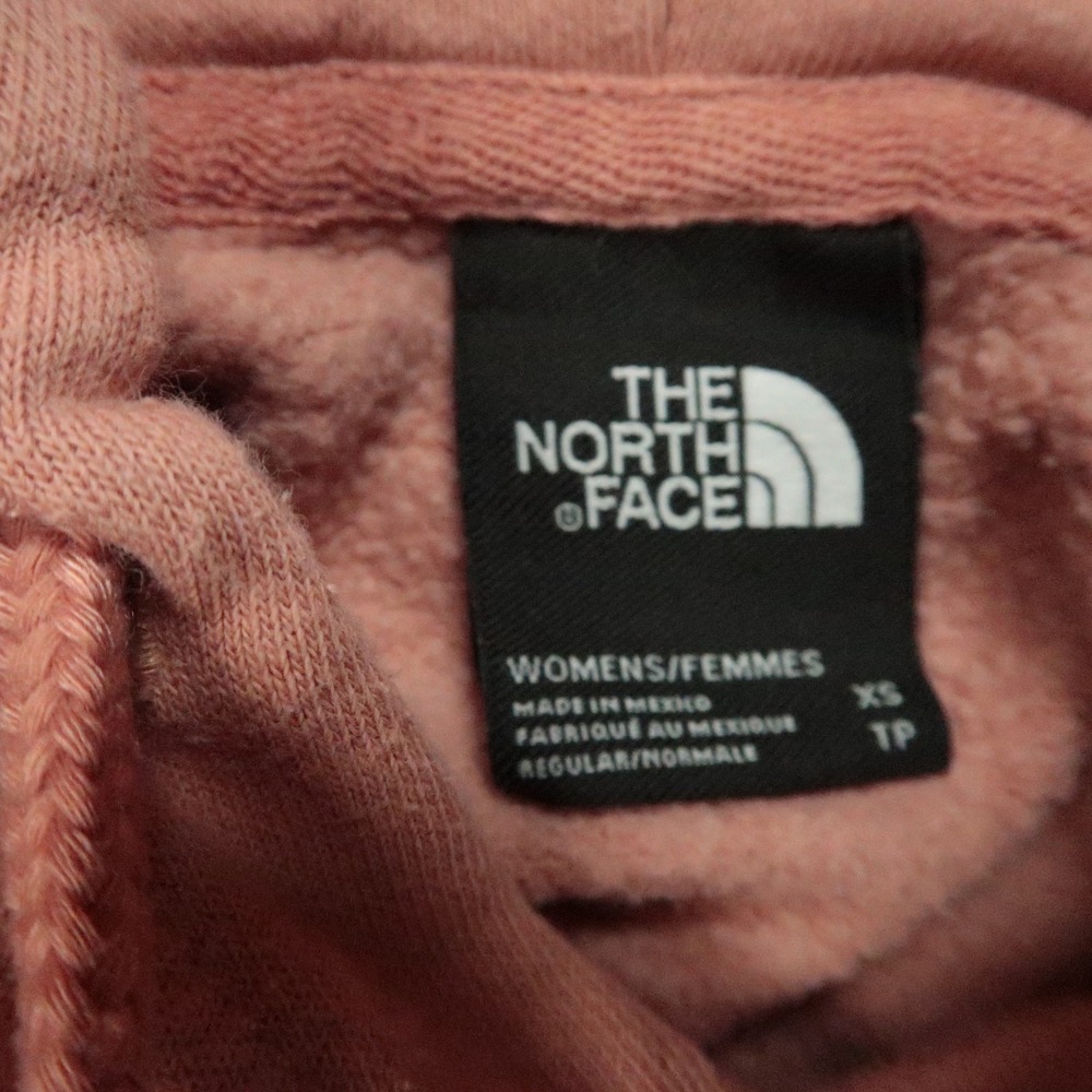 The North Face Hoodie Womens Extra Small Pink Coral Half Dome Logo Pullover - Picture 3 of 9